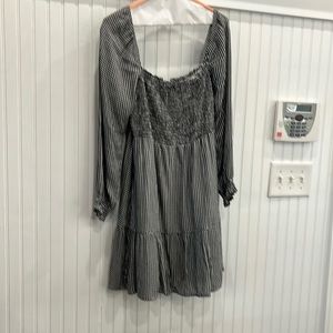 Cute gingham dress black and white